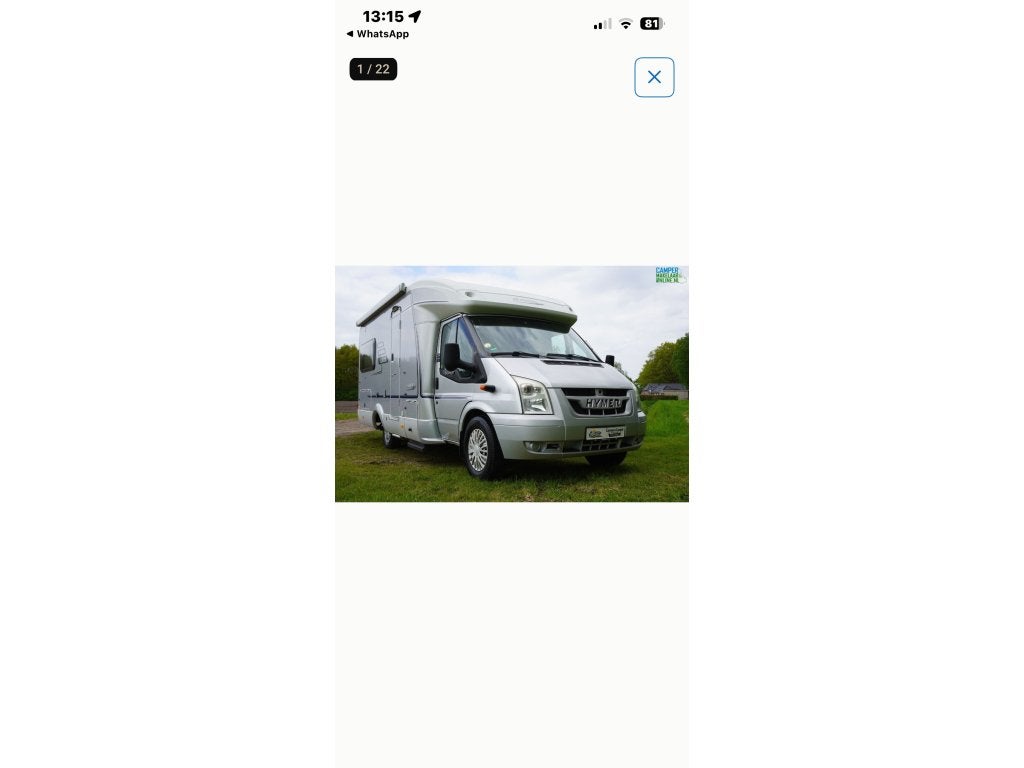 Hymer tramp cl 651 (1058557), Chemisch toilet, Tot en met 2, Particulier, Buitenlamp