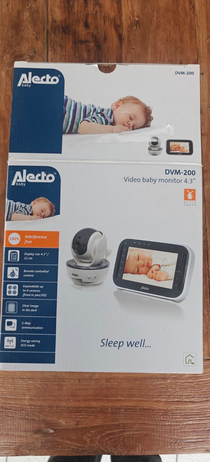 Alecto Baby DVM-200 Video Babyfoon met 2 Camera's, Ophalen of Verzenden, Zo goed als nieuw, 250 meter of meer, Camera