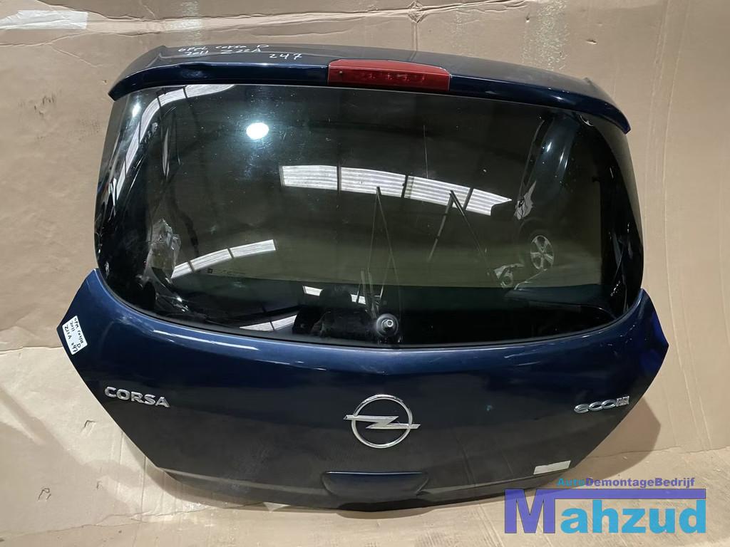 OPEL CORSA D blauw Z22A achterklep achterdeur, Auto-onderdelen, Gebruikt, Deur, Opel Automobile GmbH, Ophalen of Verzenden