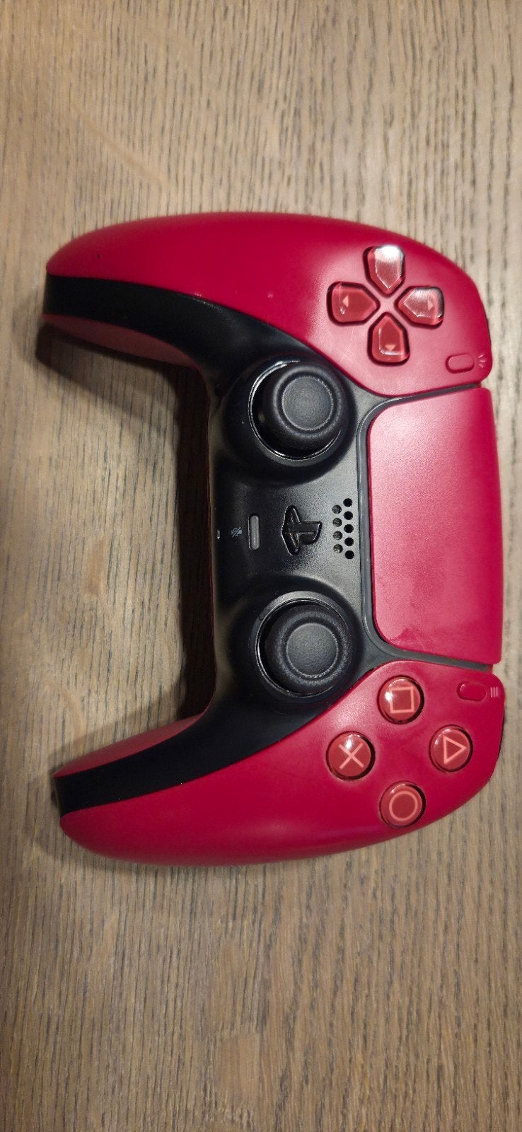 PS5 Controller Rood met TMR Hall Sticks, PlayStation 5, Refurbished, Ophalen of Verzenden, Controller
