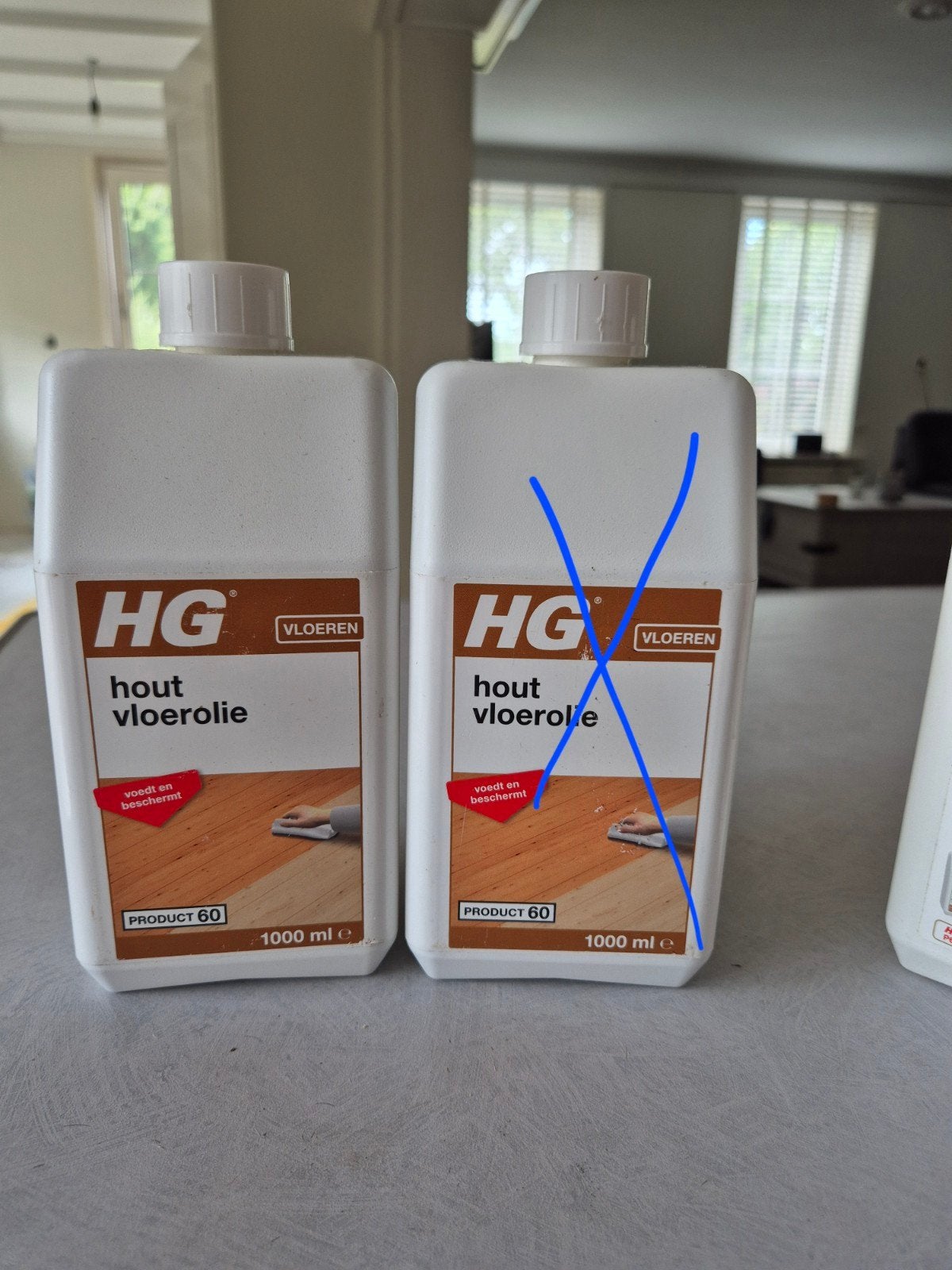 HG Hout vloerolie en Olievloer Intensief Reiniger, Minder dan 5 liter, Ophalen of Verzenden, Zo goed als nieuw, Overige kleuren