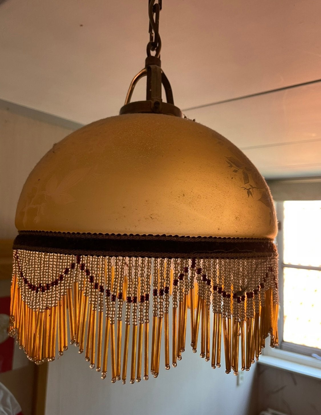 Hanglamp 2 stuks, Ophalen, Gebruikt, Glas