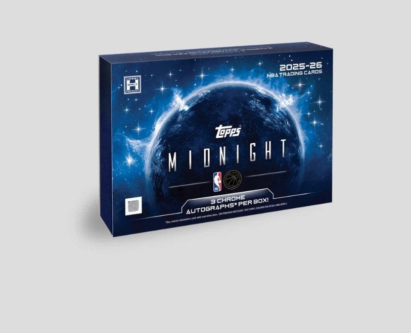 Topps Midnight 2025-26 NBA Trading Cards Boosterbox, Ophalen of Verzenden, Nieuw, Boosterbox, Foil