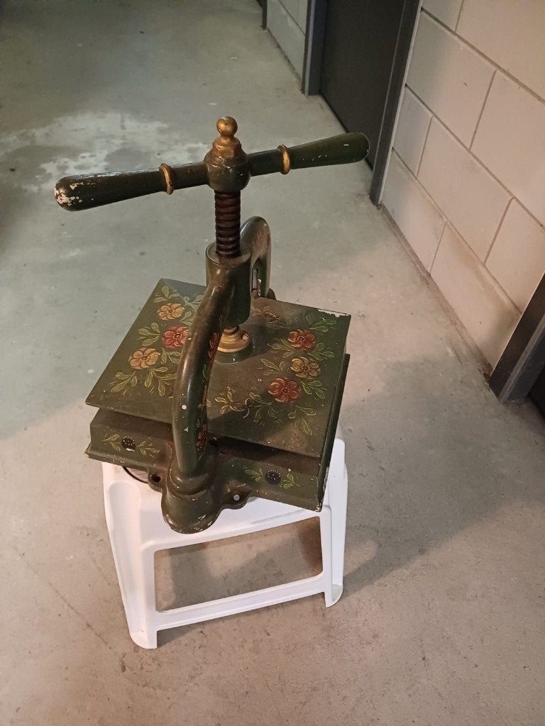 Drukpers Pers, Ophalen, Gebruikt, Groen, Gereedschap of Toebehoren