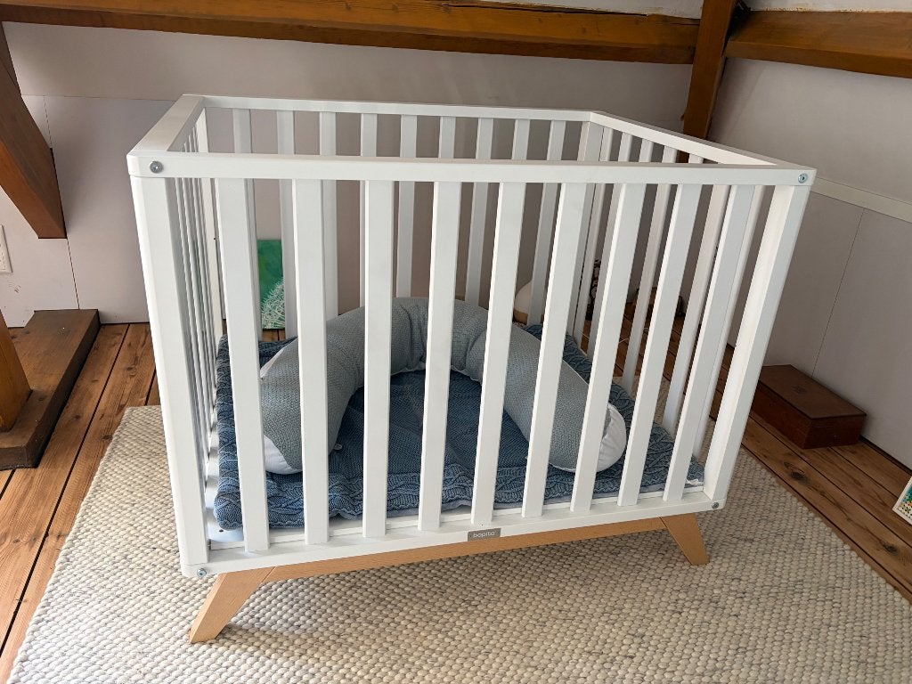 Bopita box wit/hout met verstelbare bodem, Ophalen, Zo goed als nieuw, Vierkant, In hoogte verstelbaar