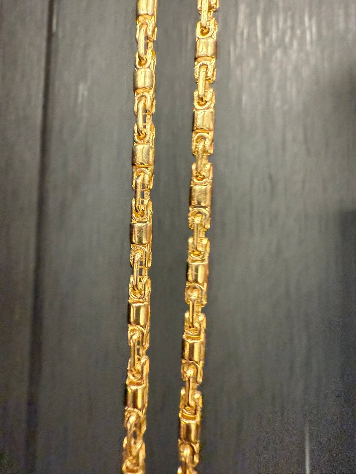 14k gouden montecarlo schakel ketting, Sieraden, Tassen en Uiterlijk, Kettingen, Ophalen of Verzenden, Nieuw, Goud, Goud