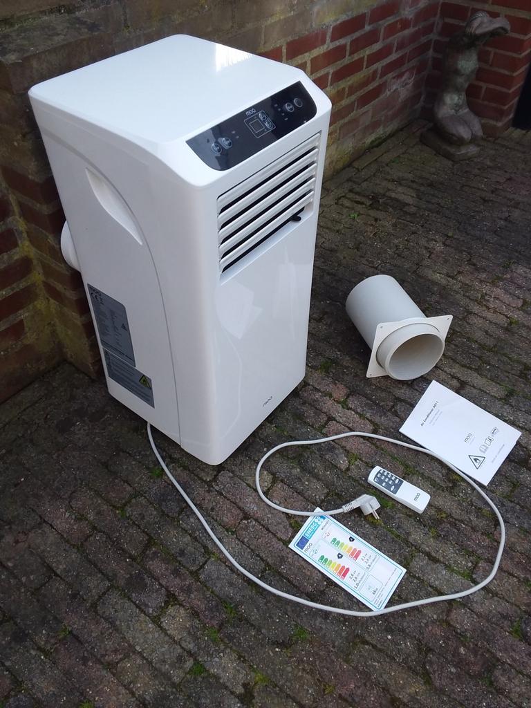 Werkt 100% MOA A011 Mobiele Airco Koelt Verwarmt A-label 65, Witgoed en Apparatuur, Airco's, Zo goed als nieuw, Mobiele airco