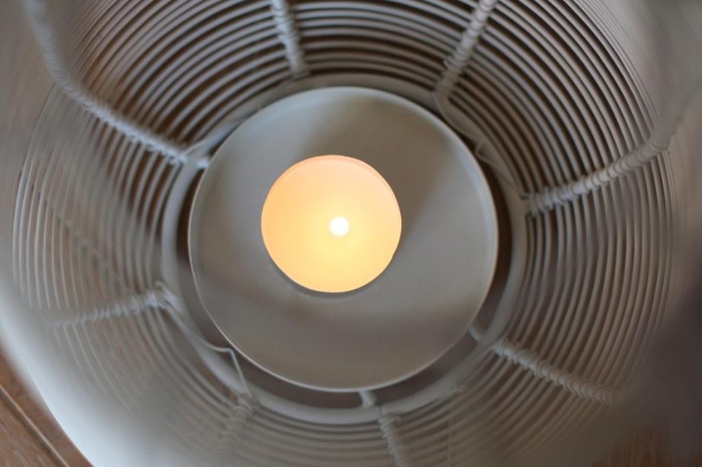 2 x sfeervolle windlicht ADETA wit Light & Living metaal, 25 tot 50 cm, Ophalen of Verzenden, Zo goed als nieuw, Crème