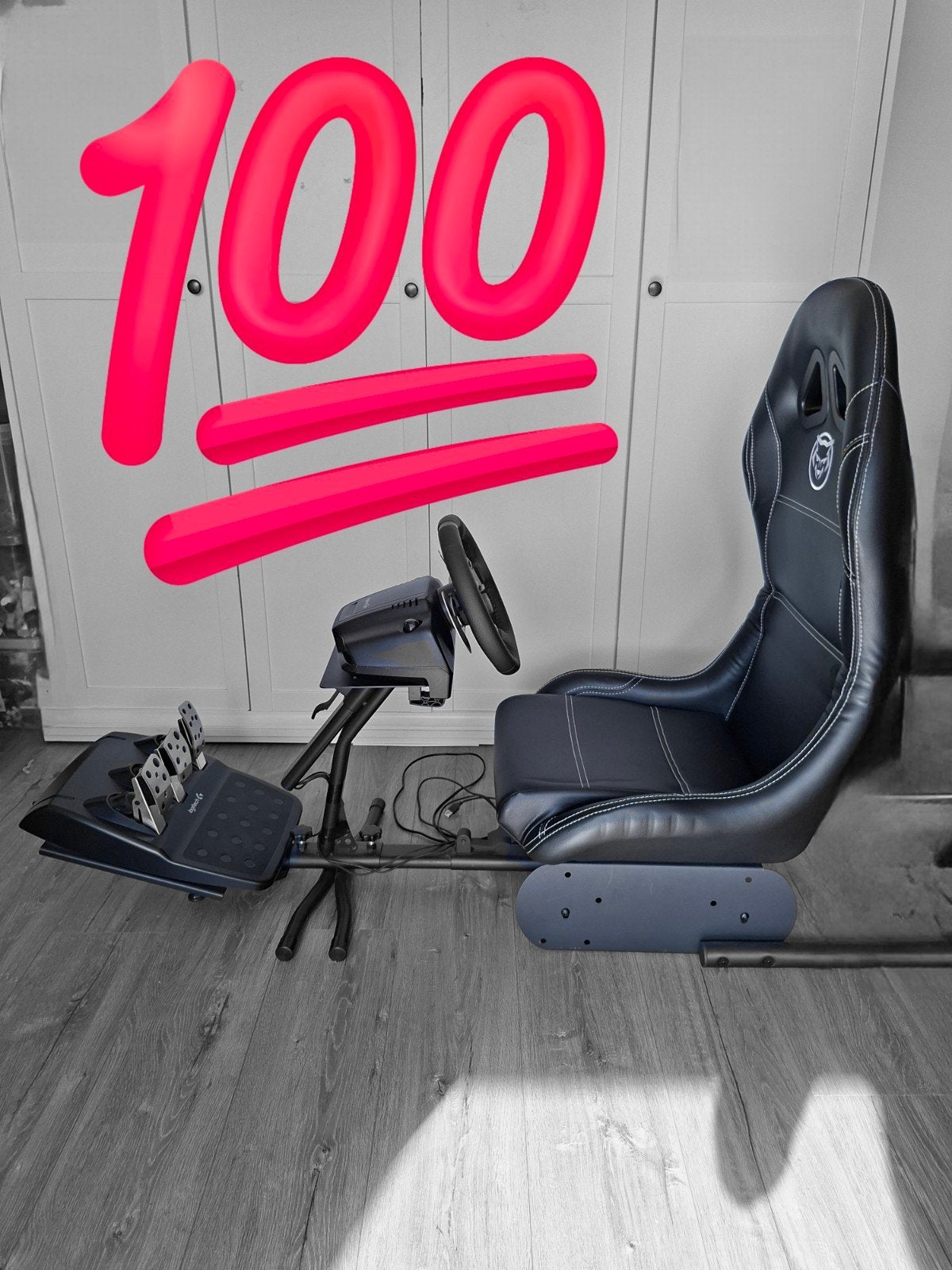 Logitech G29 Race Stuur + Pedalen & Race Stoel – Zo goed als, Spelcomputers en Games, Ophalen, Zo goed als nieuw, Playseat of Racestoel