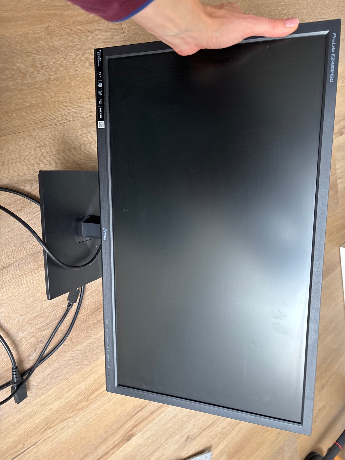 Iiyama ProLite E2483HSU 24 inch Full HD Monitor, Ophalen, Zo goed als nieuw, Full HD, DisplayPort