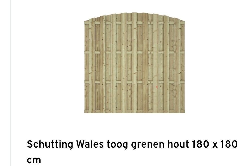 Schutting toog 180x180, Tuin en Terras, Schuttingen, Ophalen, Minder dan 3 meter, Hout, 1 tot 2 meter