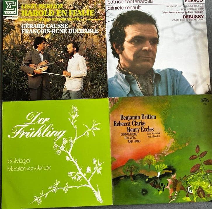 4lp klassiek elpee vinyl Webern Debussy Britten viool violin, Ophalen, Overige typen, Zo goed als nieuw, 12 inch
