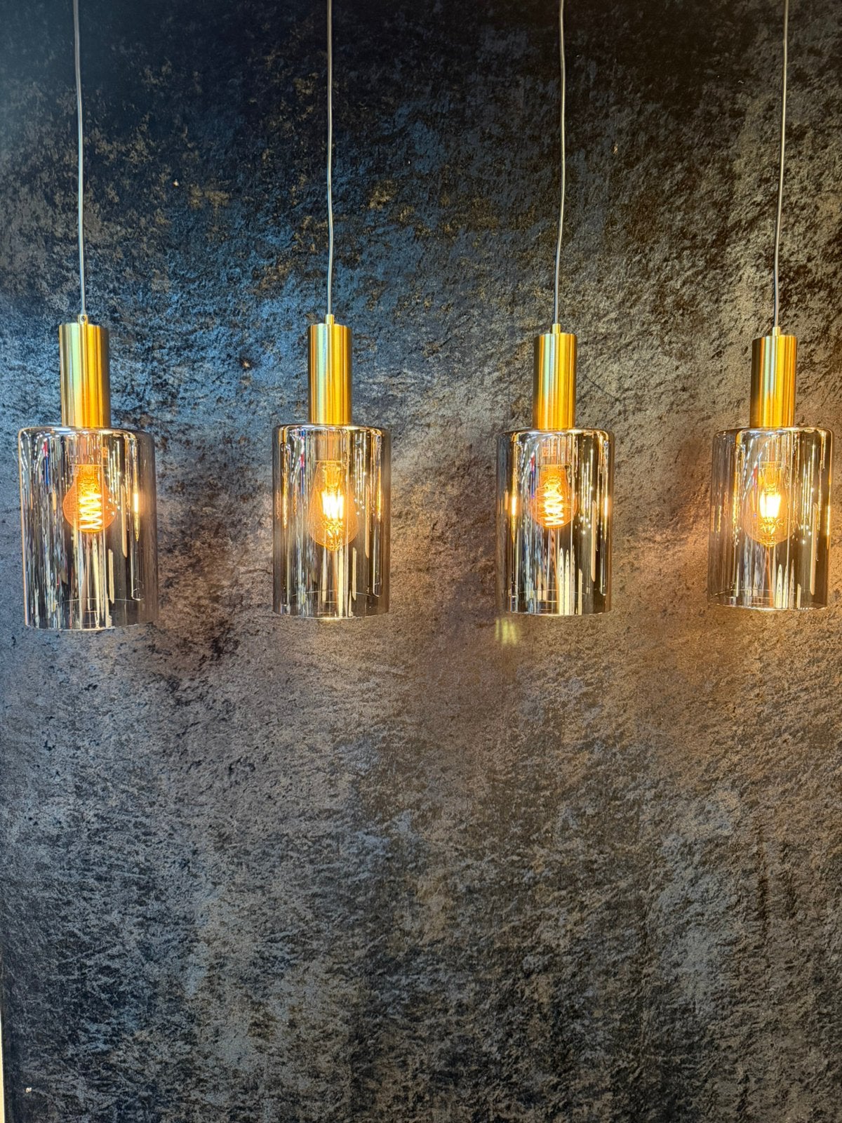 Hanglamp Aura Lumière 4 lichts /3 lichts rond nu €198 /3 149, Ophalen of Verzenden, Nieuw, Glas, E27 (groot)
