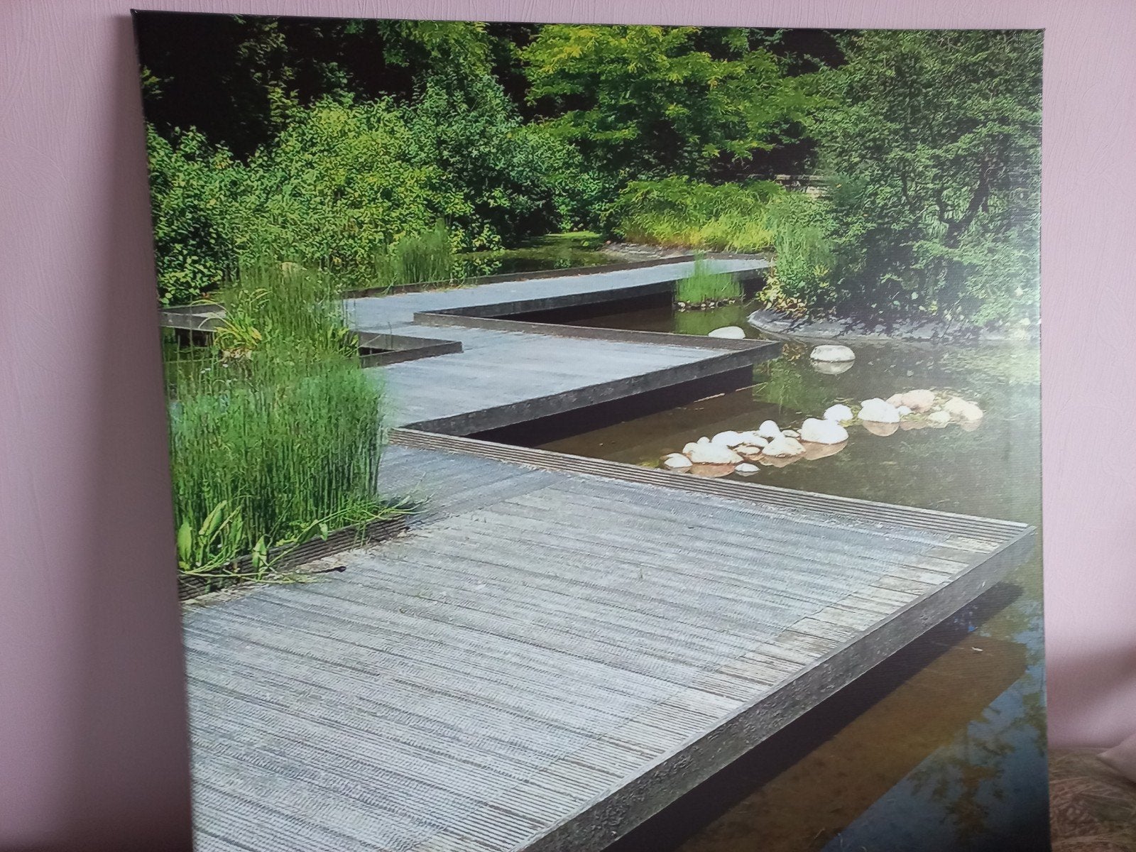 Nieuwe tuinposter 80x80 cm met natuurlijke afbeelding, Tuin en Terras, Tuinwanddecoratie, Ophalen, Nieuw