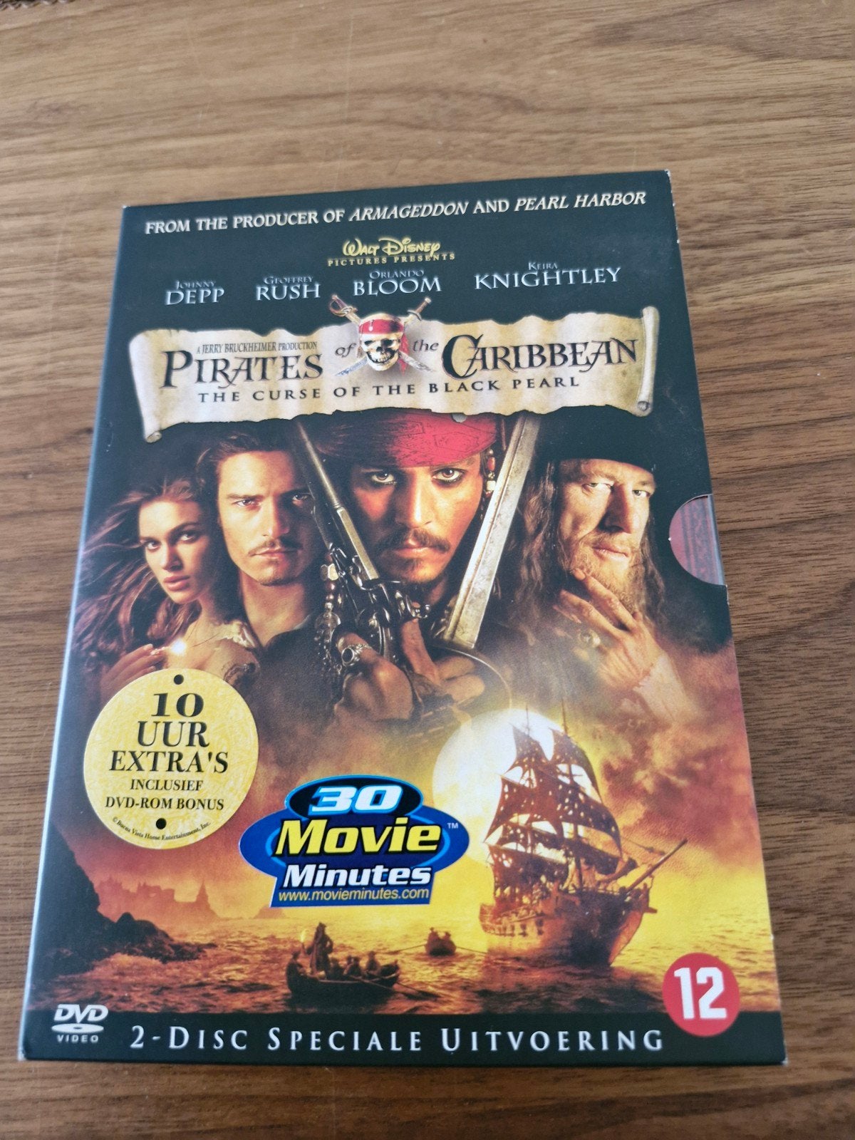 Pirates of the Caribbean: The Curse of the Black Pearl DVD, Gebruikt, Inclusief doosje, Nederlands, Engels
