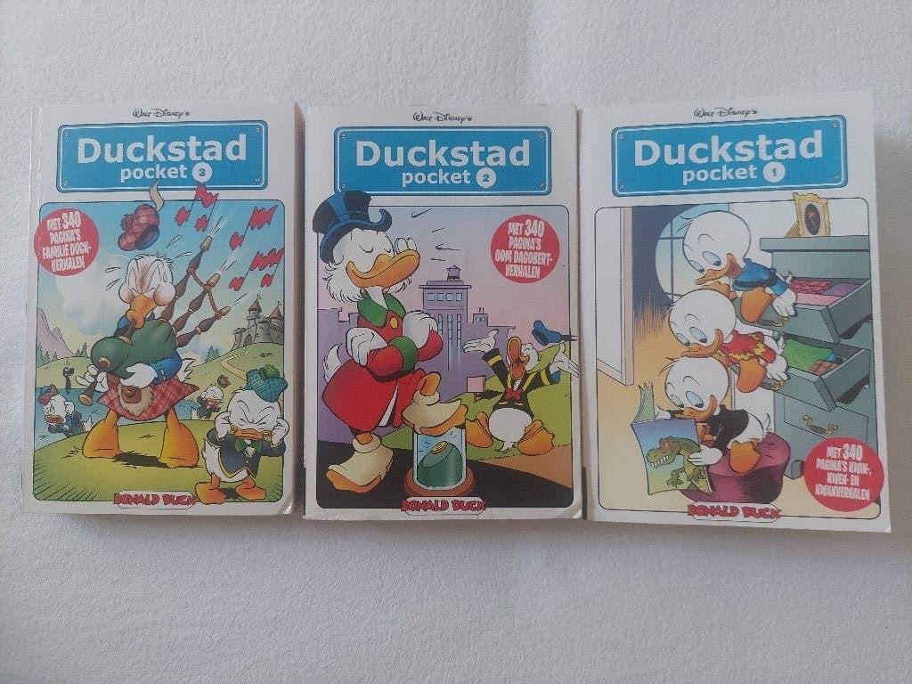 Donald Duck Duckstad pocket nummer 1,2 en 3, Meerdere stripboeken, Ophalen of Verzenden, Zo goed als nieuw, Walt Disney