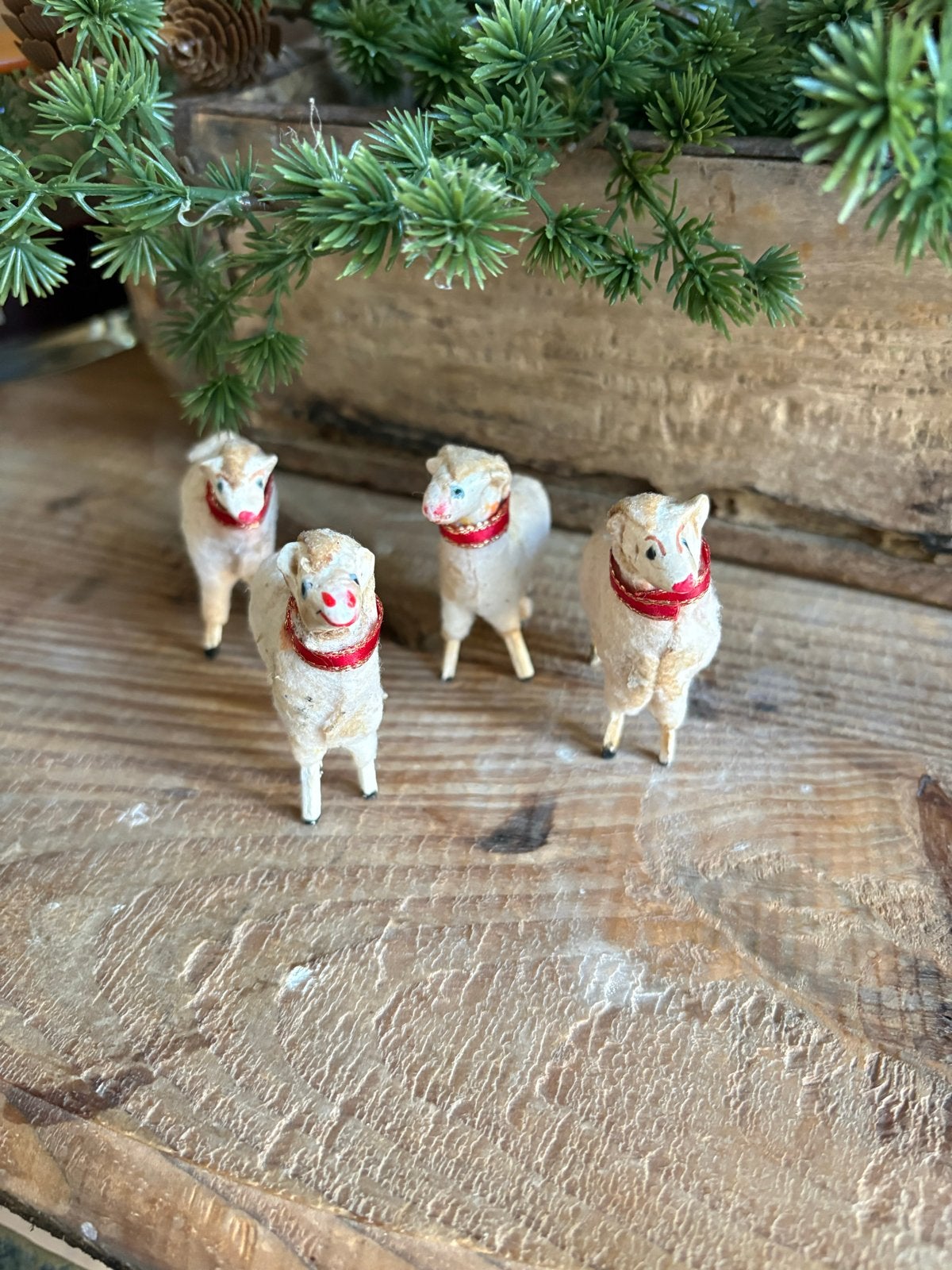 Antieke Putz schapen uit het Ertsgebergte, Ophalen of Verzenden, Gebruikt