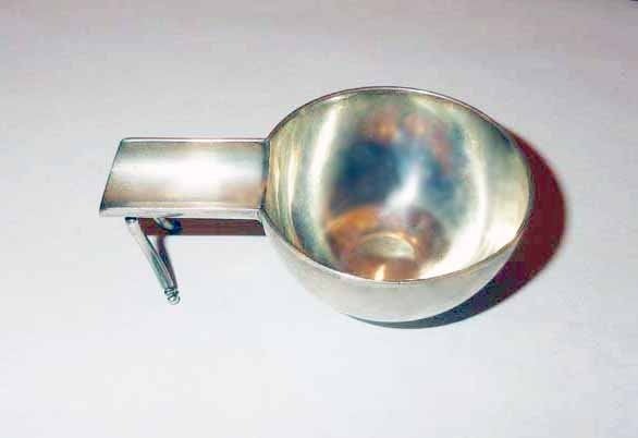 Asbakje zilver of verzilverd Ralph Lauren stijl, Antiek en Kunst, Ophalen of Verzenden, Zilver