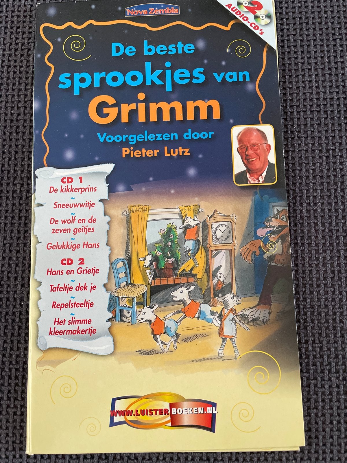 De beste sprookjes van Grimm voorgelezen door Pieter Lutz, Ophalen of Verzenden, Cd, Kind