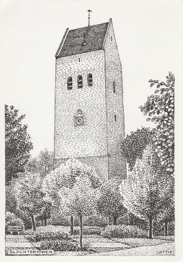 SLOCHTEREN Toren Ned. Herv. Kerk gr.f., Verzamelen, Verzenden, 1960 tot 1980, Ongelopen, Groningen