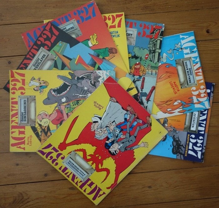 Agent 327 - 9 dossiers - waaronder enkele 1e uitgaven, Meerdere stripboeken, Ophalen of Verzenden, Gelezen, Martin Lodewijk