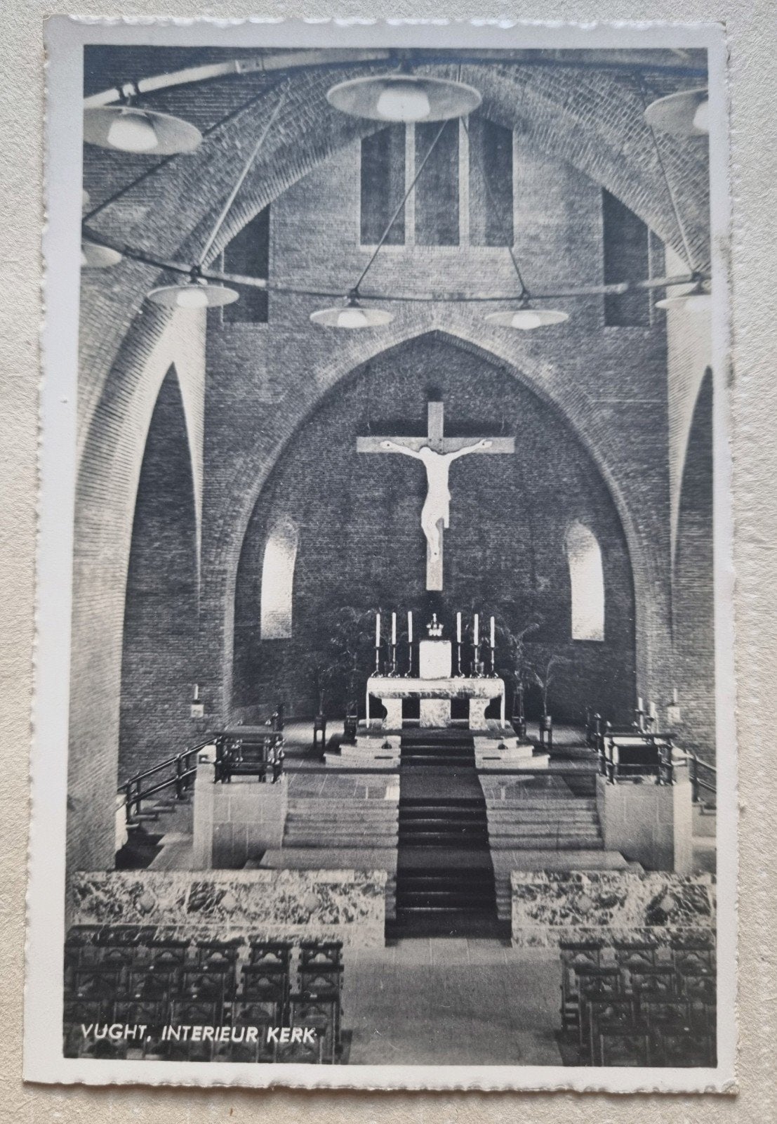 Vught, Interieur Kerk (c), Ophalen of Verzenden, 1920 tot 1940, Noord-Brabant