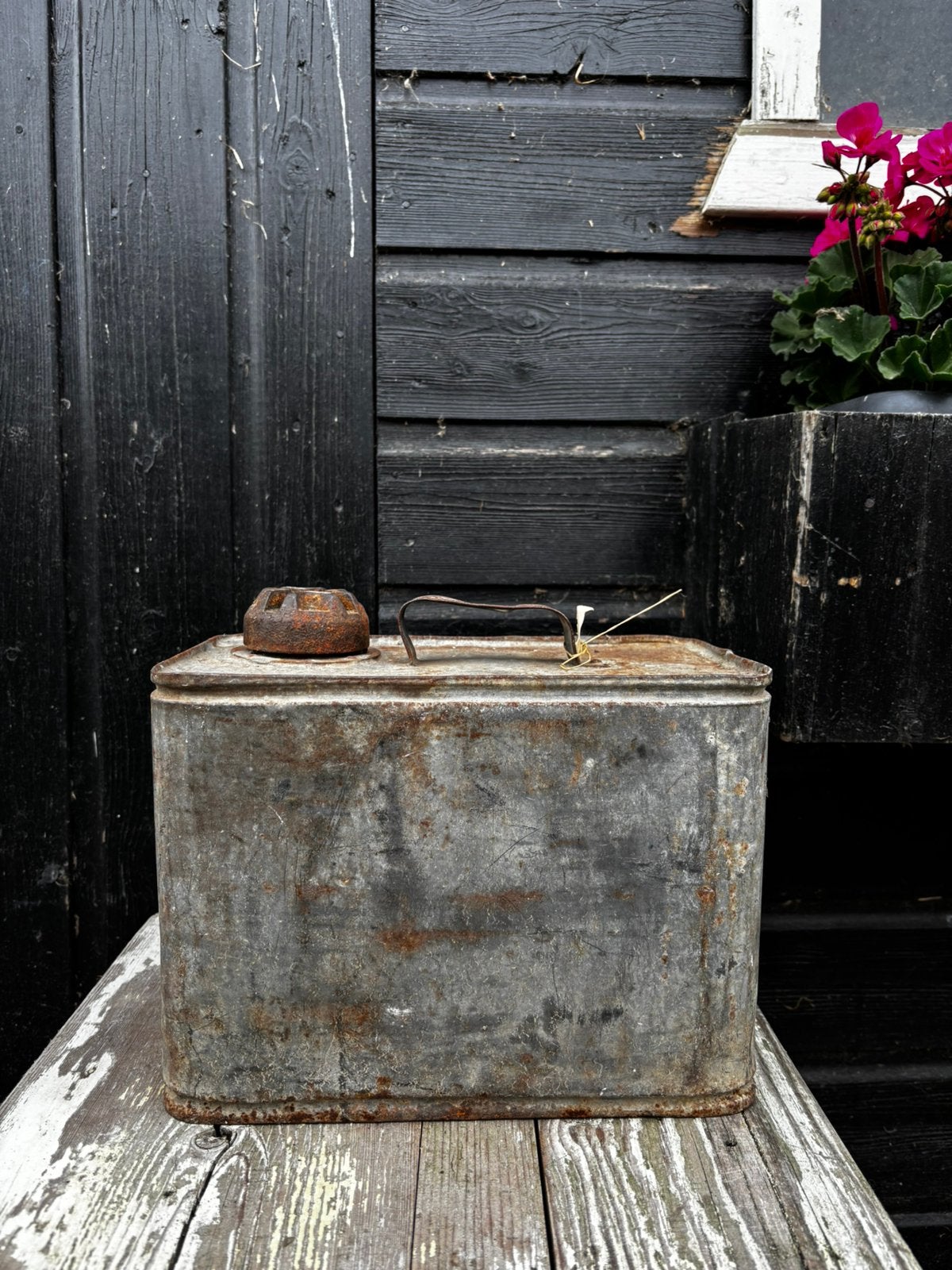 Stoere zinken jerrycane, Ophalen of Verzenden