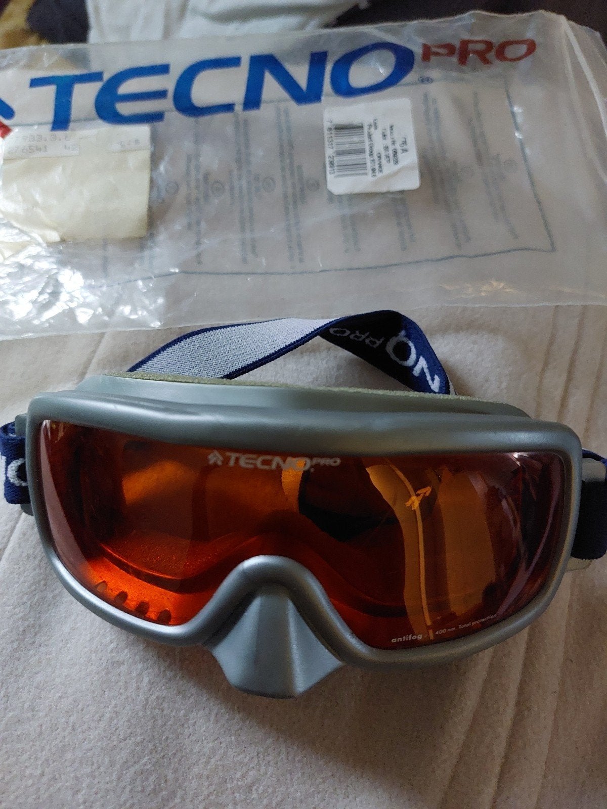 Tecno Pro kinder Skibril - Oranje lens, antifog nieuw, Overige merken, Overige typen, Nieuw, Ophalen of Verzenden