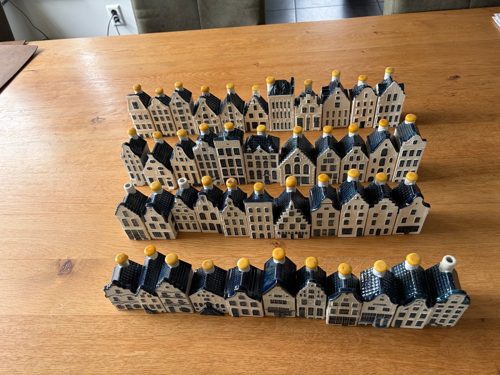Verzameling KLM huisjes (Delfts blauw), Ophalen of Verzenden, Zo goed als nieuw