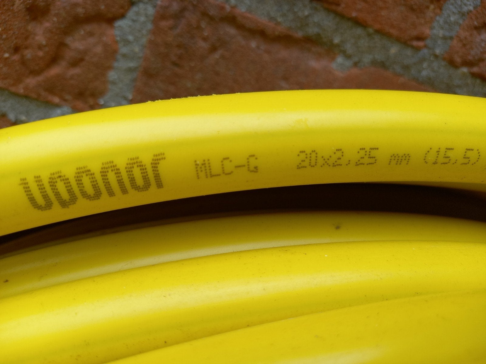 Uponor MLC-G gasleiding 20x2.25mm (15.5) - 5 bar, Ophalen, 6 meter of meer, 20 tot 40 mm, Rechte buis