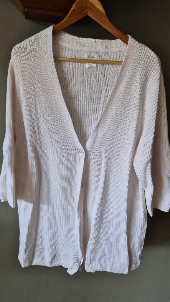 Paola zgan wit vest mt 54, Kleding | Dames, Maat 46/48 (XL) of groter, Ophalen of Verzenden, Zo goed als nieuw, Paola