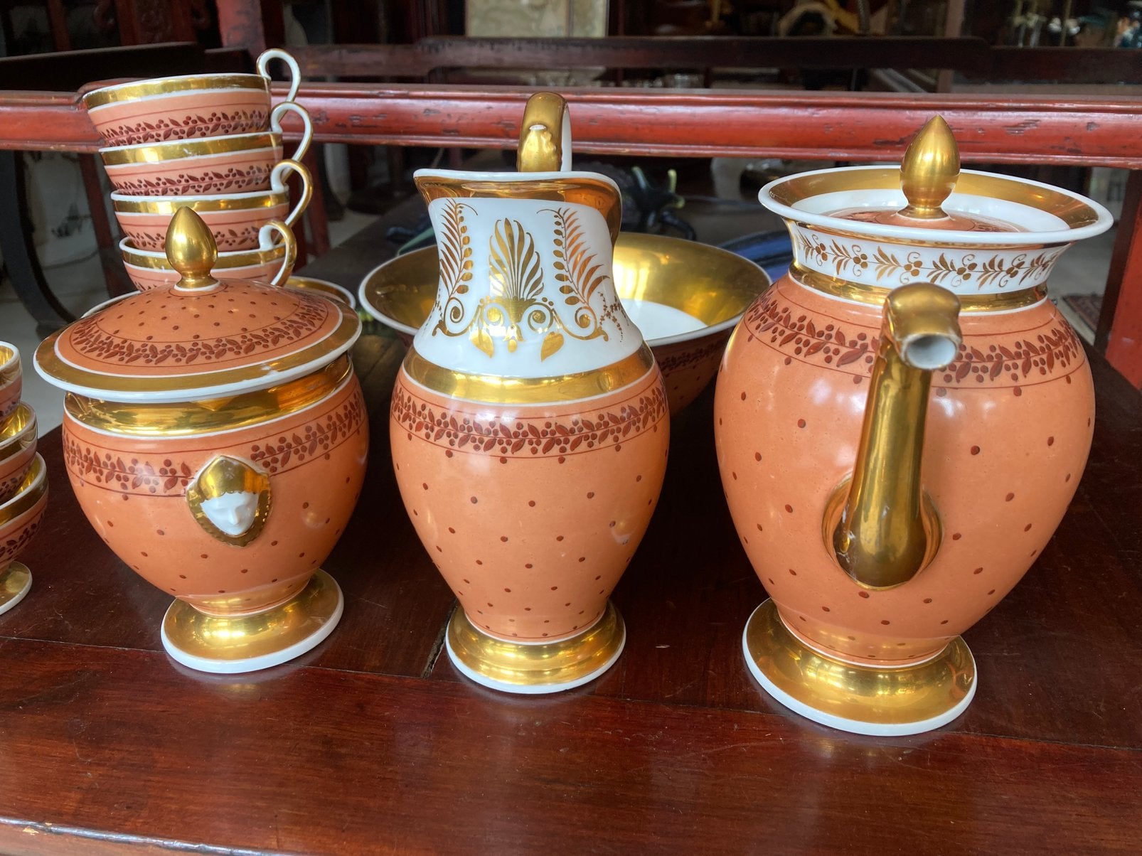 Koffieservies Brussel antiek, Antiek en Kunst, Antiek | Servies compleet, Ophalen of Verzenden
