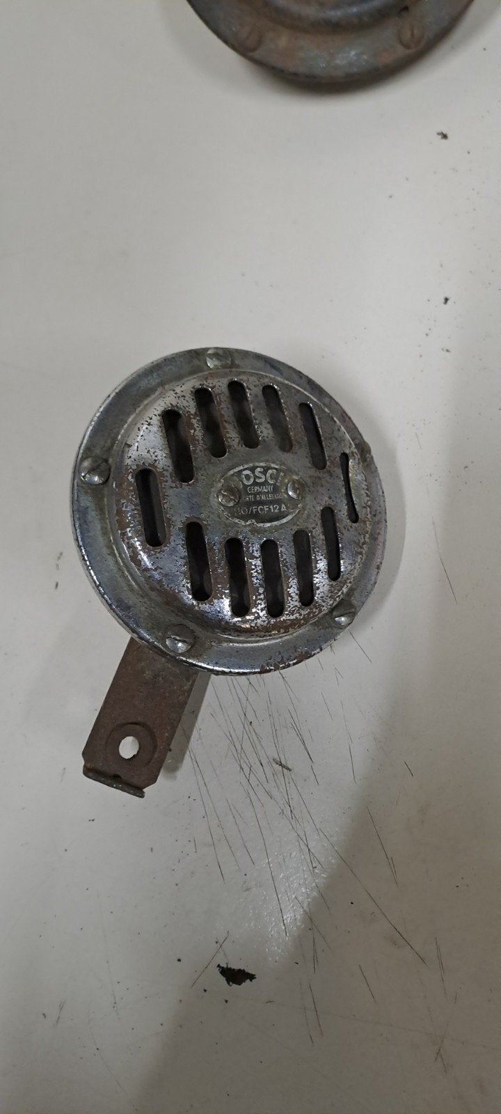 OSCI claxon hoorn 12V bosch, Ophalen of Verzenden, Gebruikt, Oldtimer onderdelen