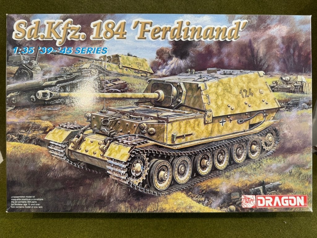 Dragon 6133 1/35 German SdKfz 184 "Ferdinand" tank hunter, Overige merken, Tank, Verzenden, 1:32 tot 1:50