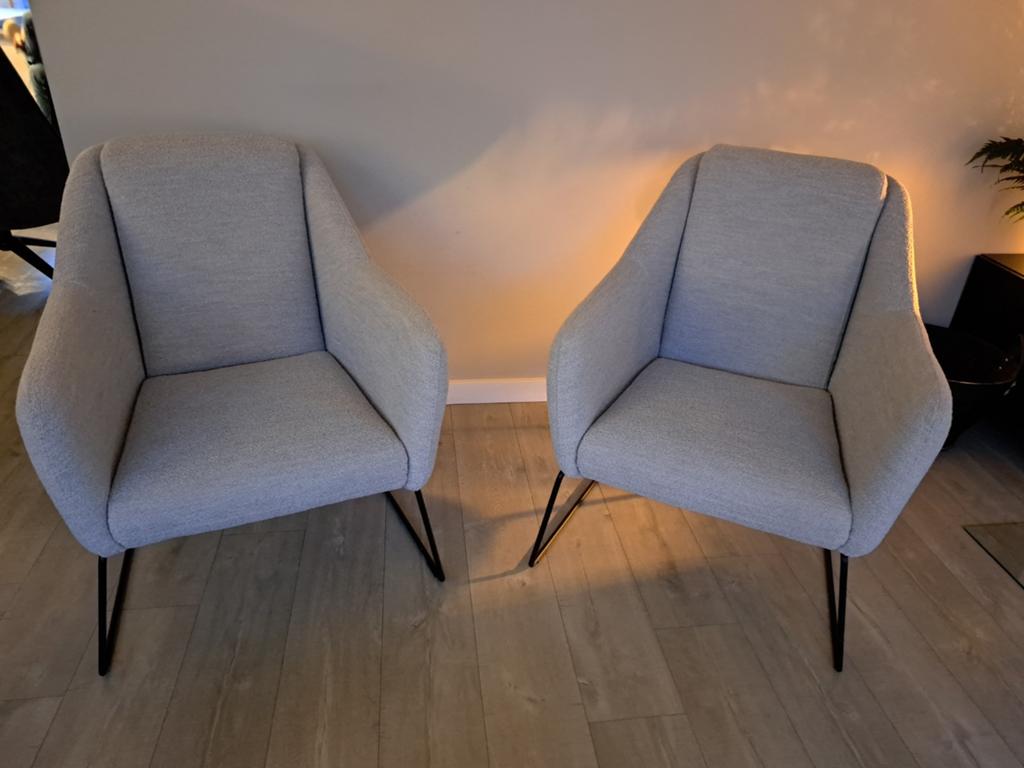 Zo goed als nieuwe stoelen van Löwik Meubelen, Huis en Inrichting, Stoelen, Ophalen, Twee, Zo goed als nieuw, Stof