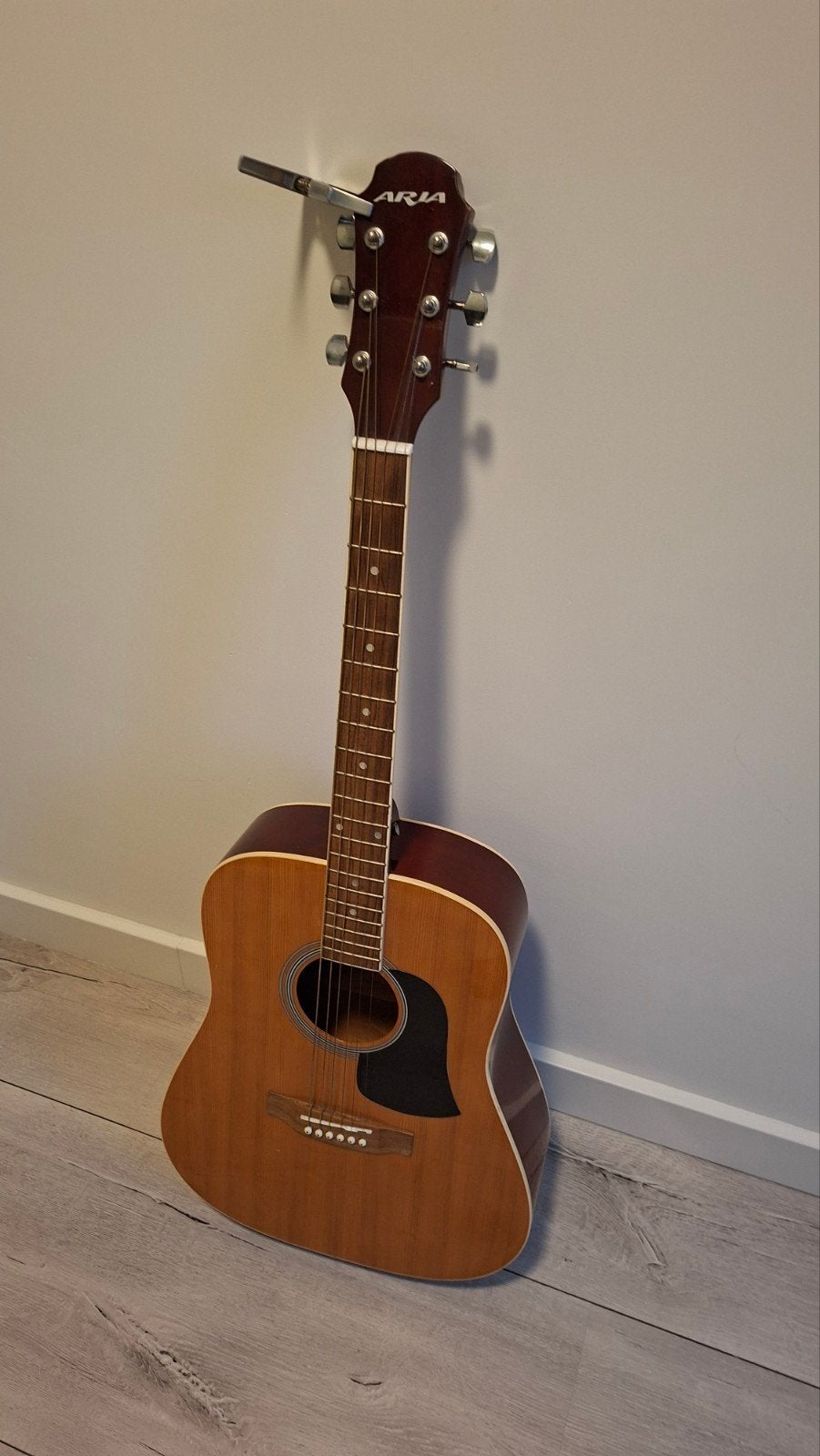 Aria gitaar inclusief tas, Ophalen, Gebruikt, Western- of Steelstringgitaar
