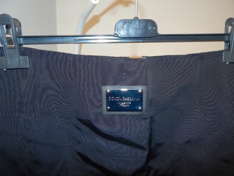 Dolce & Gabbana eerstelijns rok zilver hardware label voor, Maat 38/40 (M), Dolce & Gabbana, Verzenden, Zwart