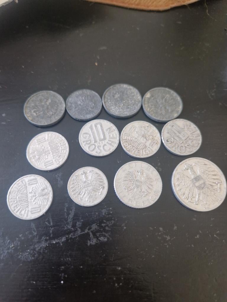 Oostenrijkse munten, 10 Groschen en andere, Ophalen of Verzenden