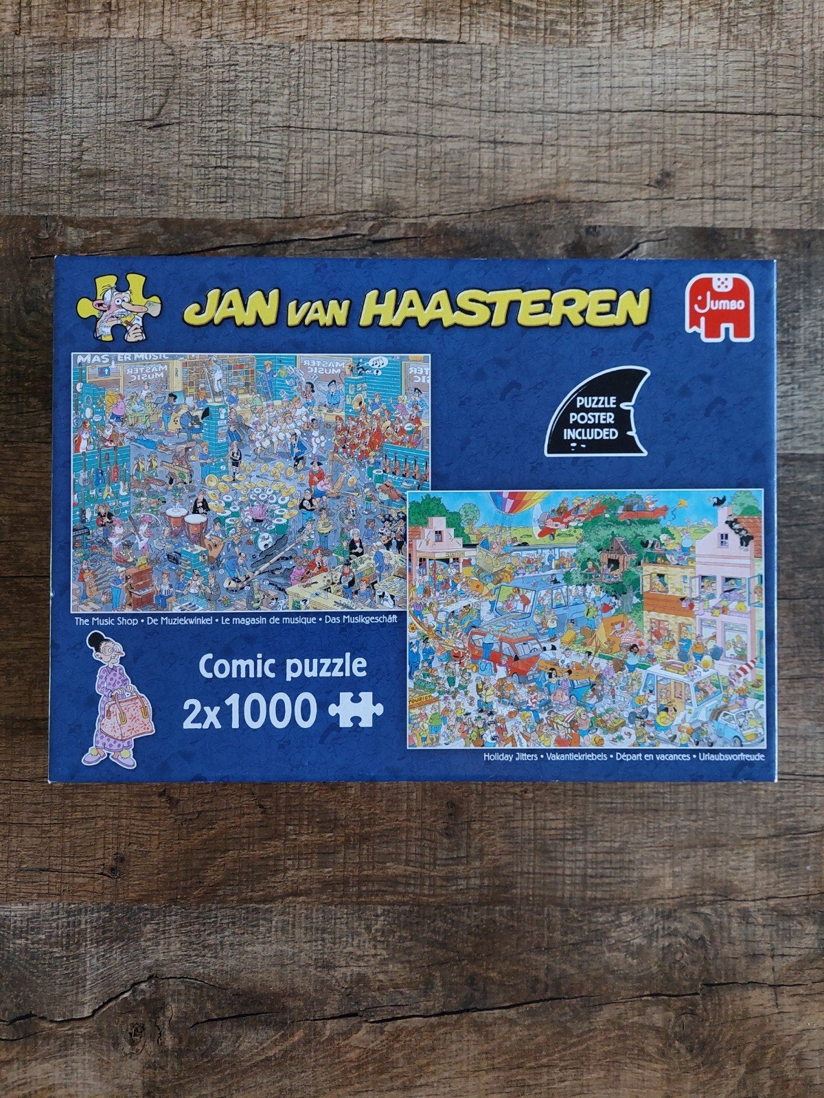 Leuke & Dubbele Jan van Haasteren puzzel ! 2x 1000 Stukjes, Ophalen of Verzenden, 500 t/m 1500 stukjes, Zo goed als nieuw, Legpuzzel