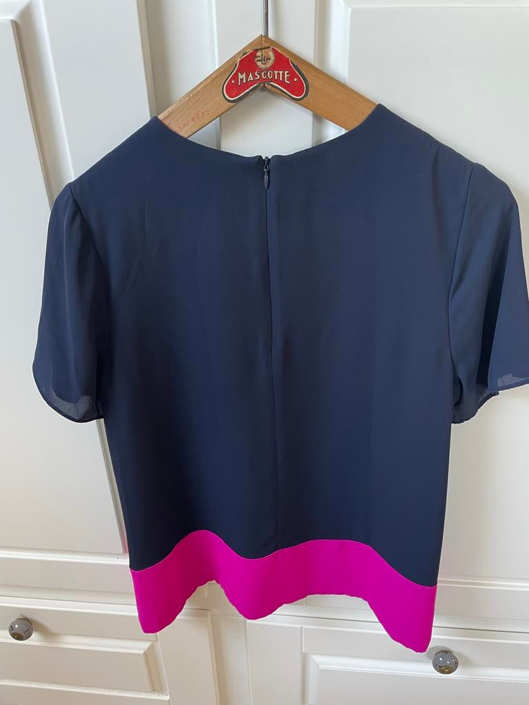 Fifth House Top - Donkerblauw met Roze Detail, Maat 38/40 (M), Blauw, Ophalen of Verzenden, Zo goed als nieuw