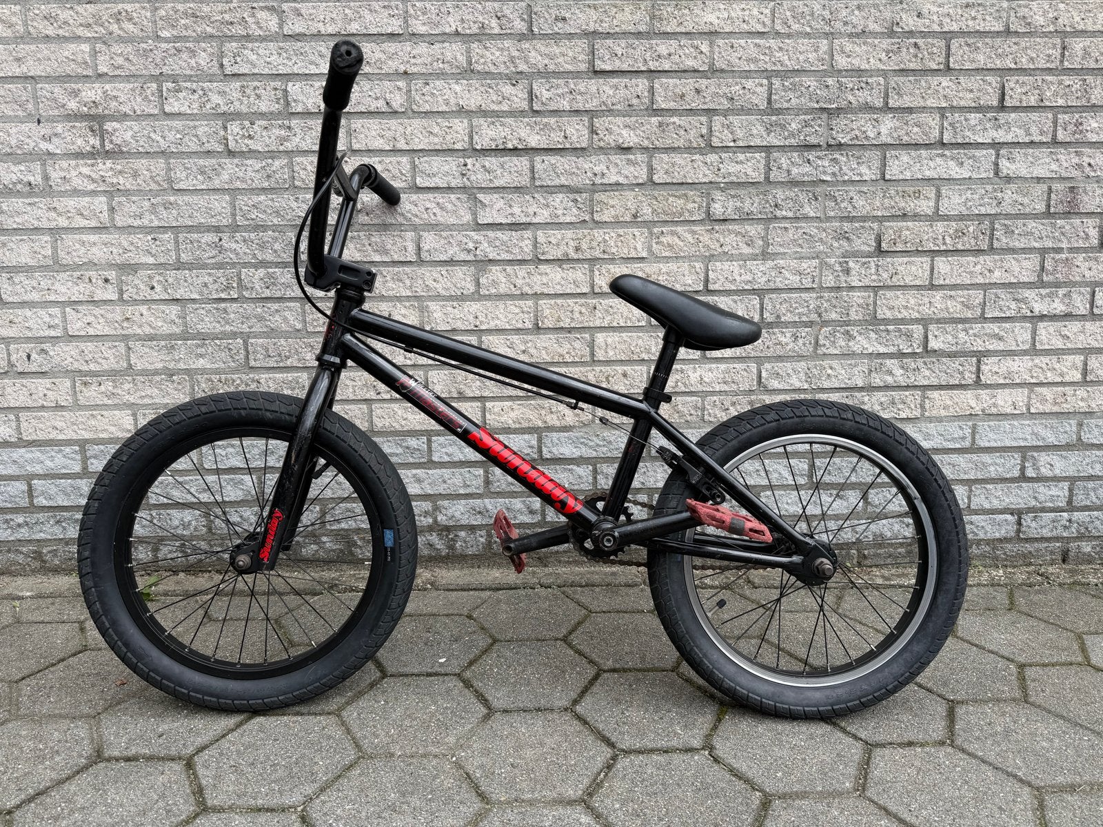 Sunday BMX fiets, Ophalen, Staal, Velgrem, Voetsteunen