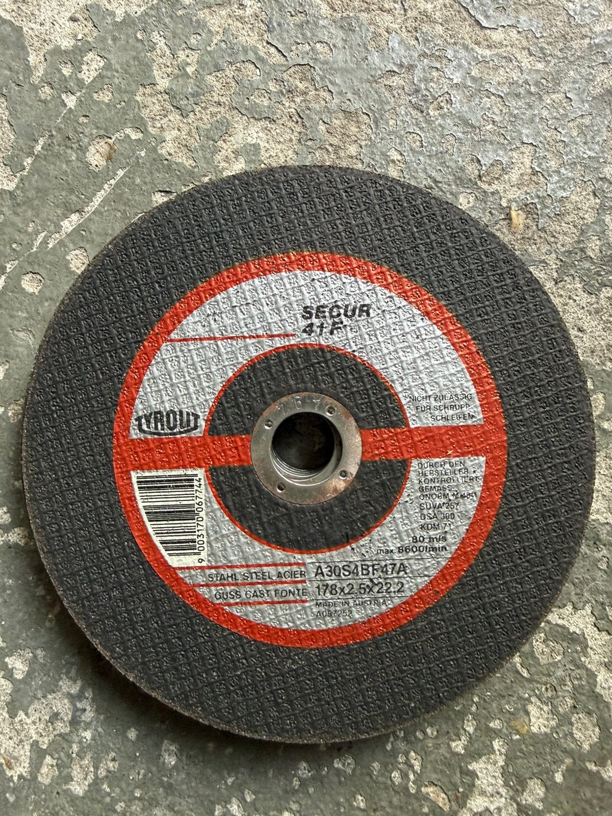 7 groote ijzerschijven, Ophalen, Zo goed als nieuw, Minder dan 700 watt, Werkbankslijpmachine