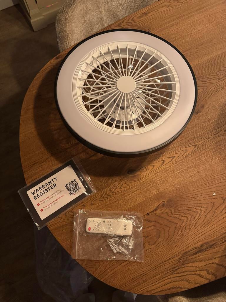 Nolt LED plafondventilator, Witgoed en Apparatuur, Ventilatoren, Nieuw, Plafondventilator, Ventilator met afstandsbediening, Ophalen