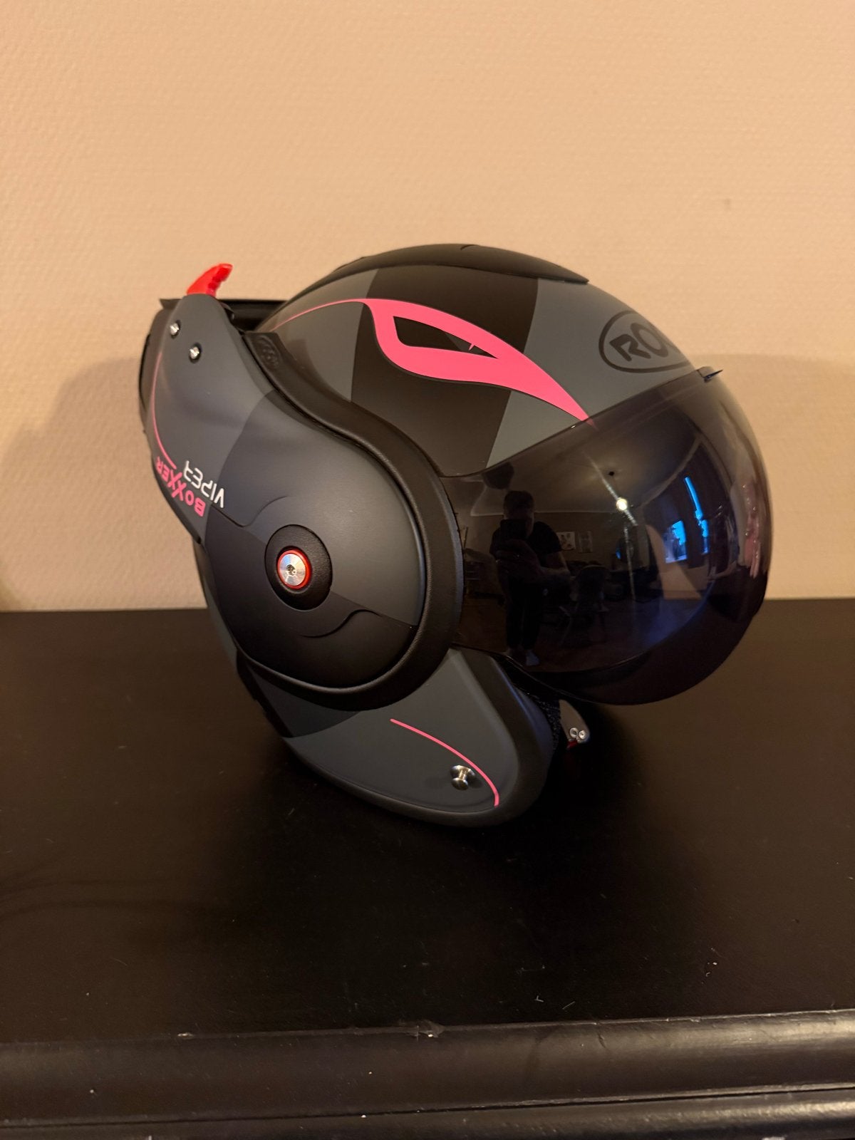 Roof Boxer Viper - Zwart/Roze, M, Systeemhelm, Dames, Nieuw zonder kaartje