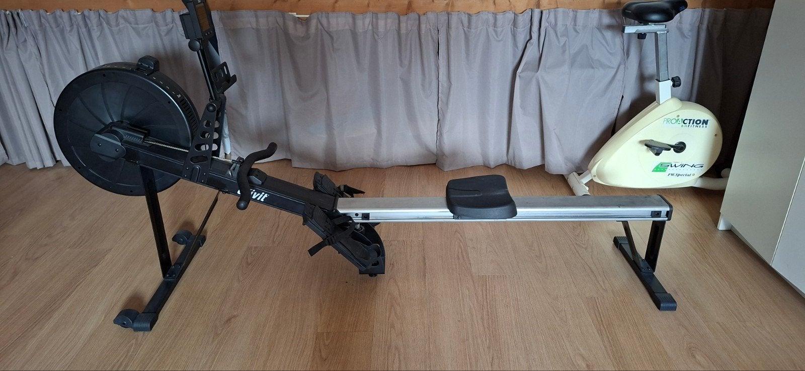 Crivit Roeitrainer met trekkabel, Ophalen, Gebruikt, Rug, Metaal