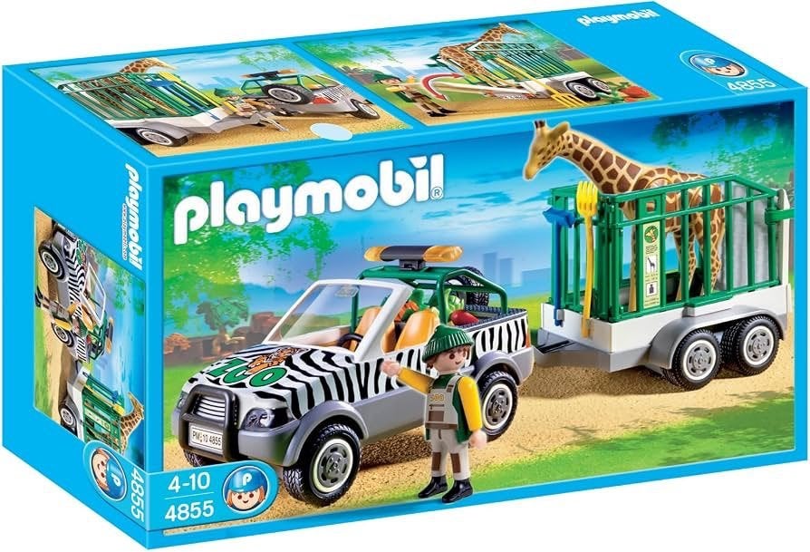Foto 5 van Playmobil Dierentuin 4850 + Stokstaartjes 4853 + Jeep 4855
