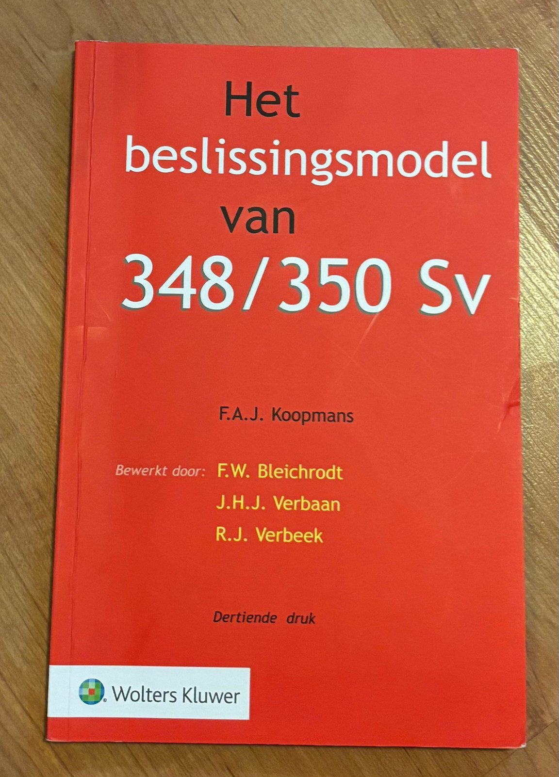 F.A.J. Koopmans - Het beslissingsmodel van 348/350 Sv, Ophalen of Verzenden, Zo goed als nieuw, F.A.J. Koopmans