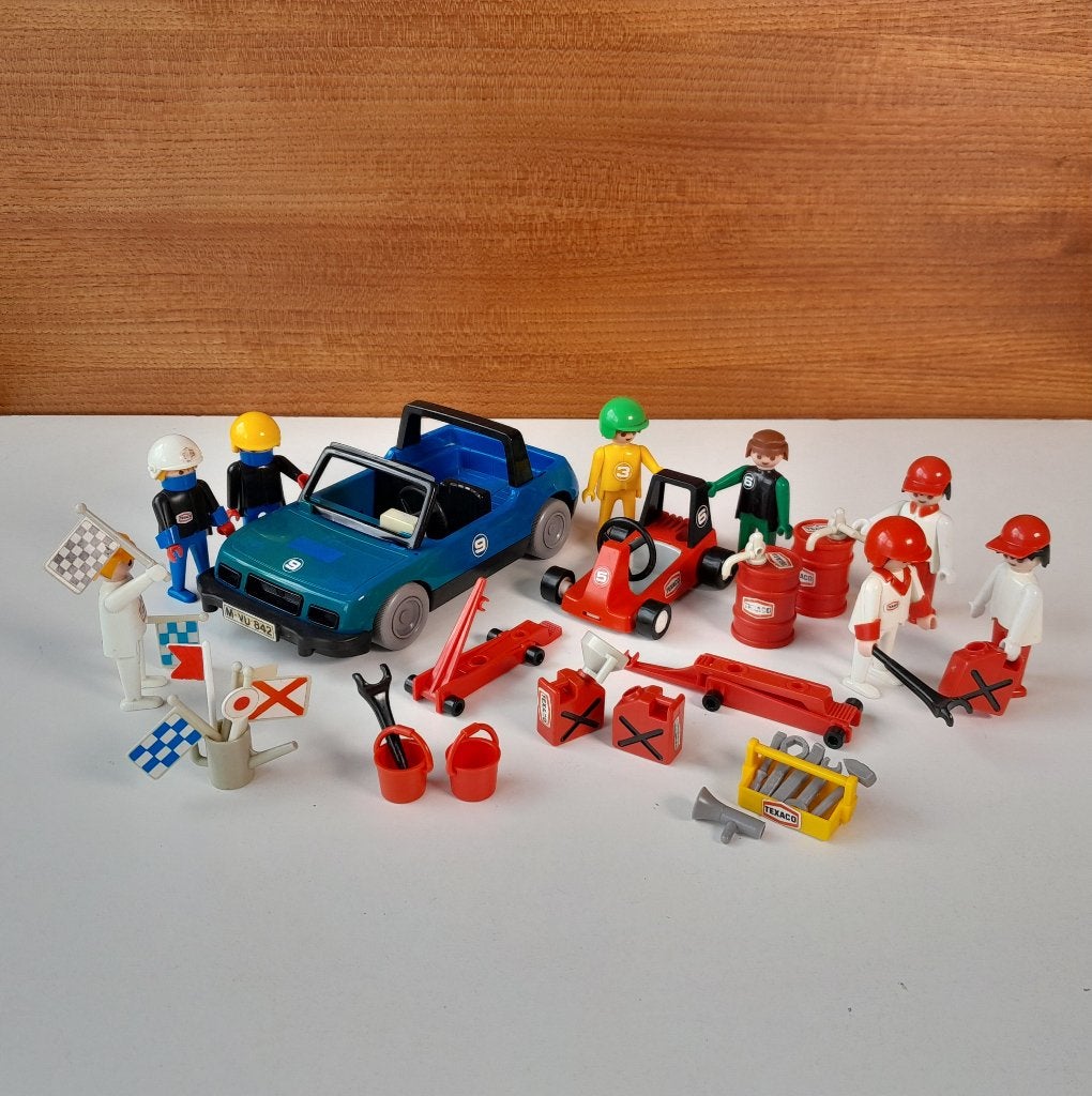 Vintage Playmobil auto 1976 + kart 1979 met veel extra's, Kinderen en Baby's, Speelgoed | Playmobil, Gebruikt, Ophalen of Verzenden