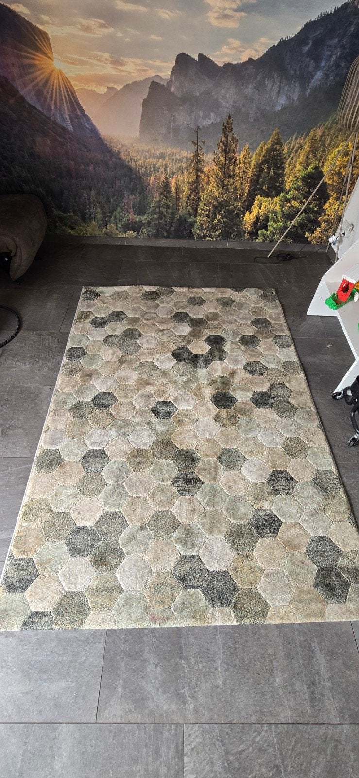 Vloerkleed, tapijt, Gebruikt, 150 tot 200 cm, Beige, 200 cm of meer