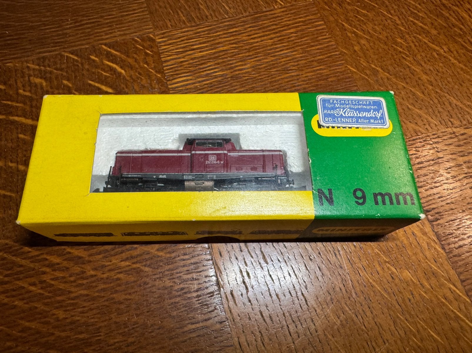Minitrix N 51 2048 00 Diesellocomotief BR 212 216-6 DB (OVP), Vintage, Gebruikt, Trix, TRIX